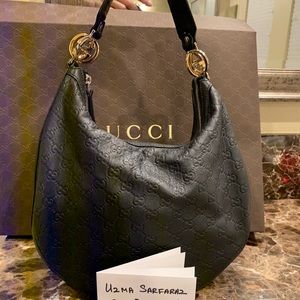 Zipper guccissima Gucci hobo bag